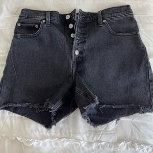 Abercrombie Jean shorts size 8 black